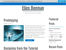 Tablet Screenshot of ellenbeeman.com